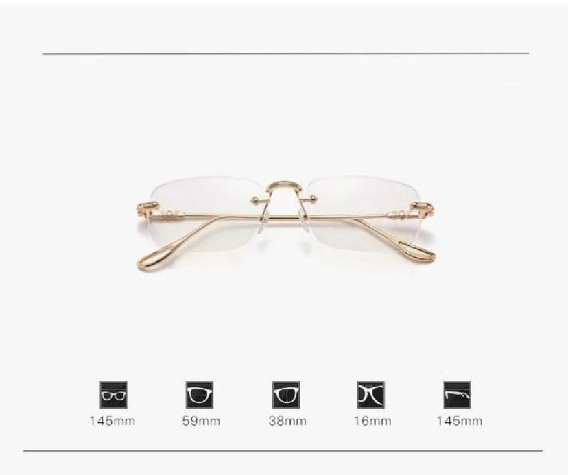 Lunette de Lecture Transparent Photogray Doré