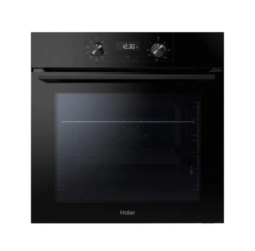 Haier Four Encastrable 60x60 cm Électrique - HOQK2ANN3GB - Chaleur tournante, Classe At, Noir