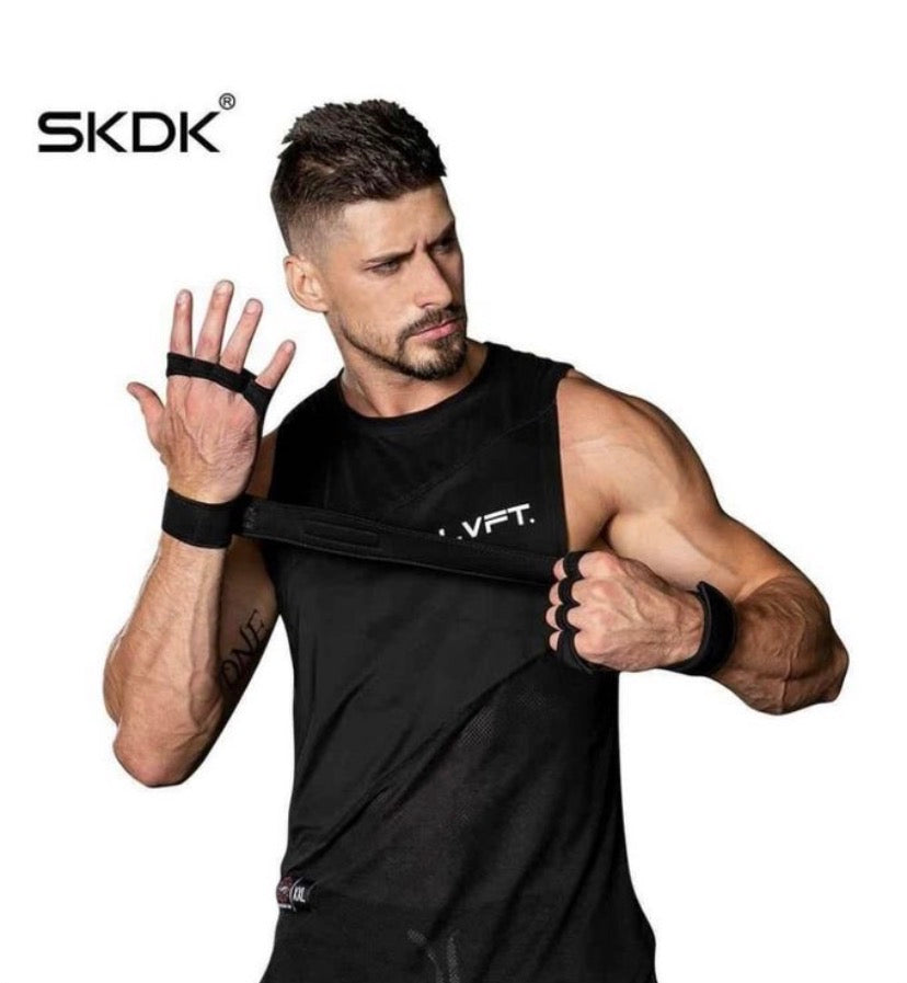 Gants de musculation haltérophilies motard cycliste et fitness avec poignet en Microfibre très résistant dos nu