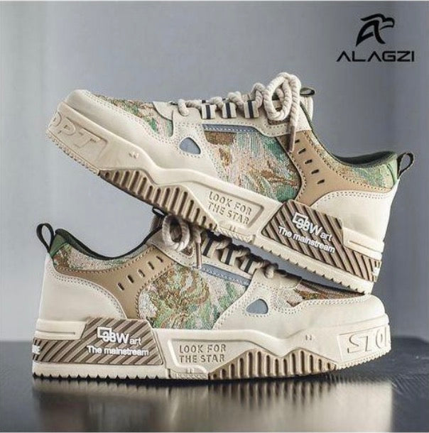 ALagzi Nouvelle Jeune Mode Tendance Chaussures De Planche - Couleur Beige