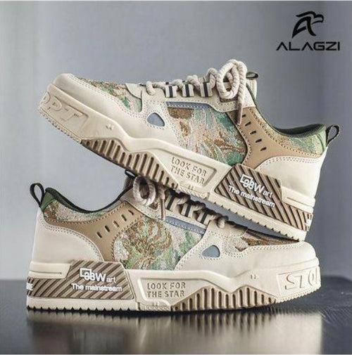 ALagzi Nouvelle Jeune Mode Tendance Chaussures De Planche - Couleur Beige
