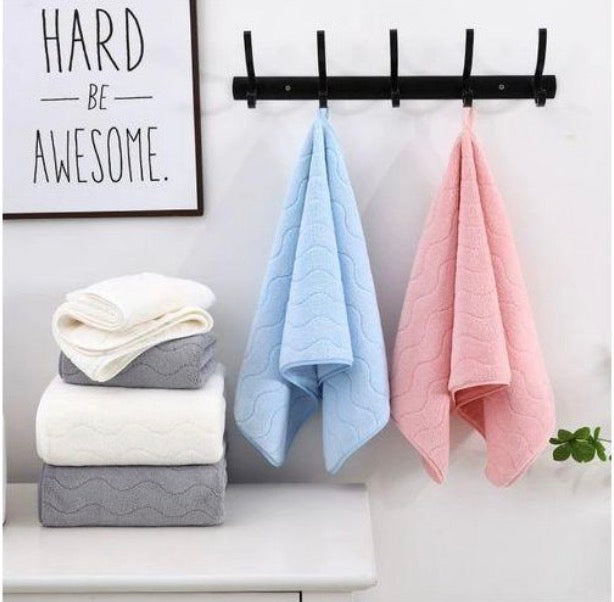 Ensemble 2 en 1 de serviettes de bain et de serviettes pour le visage de qualité supérieure pour dames
