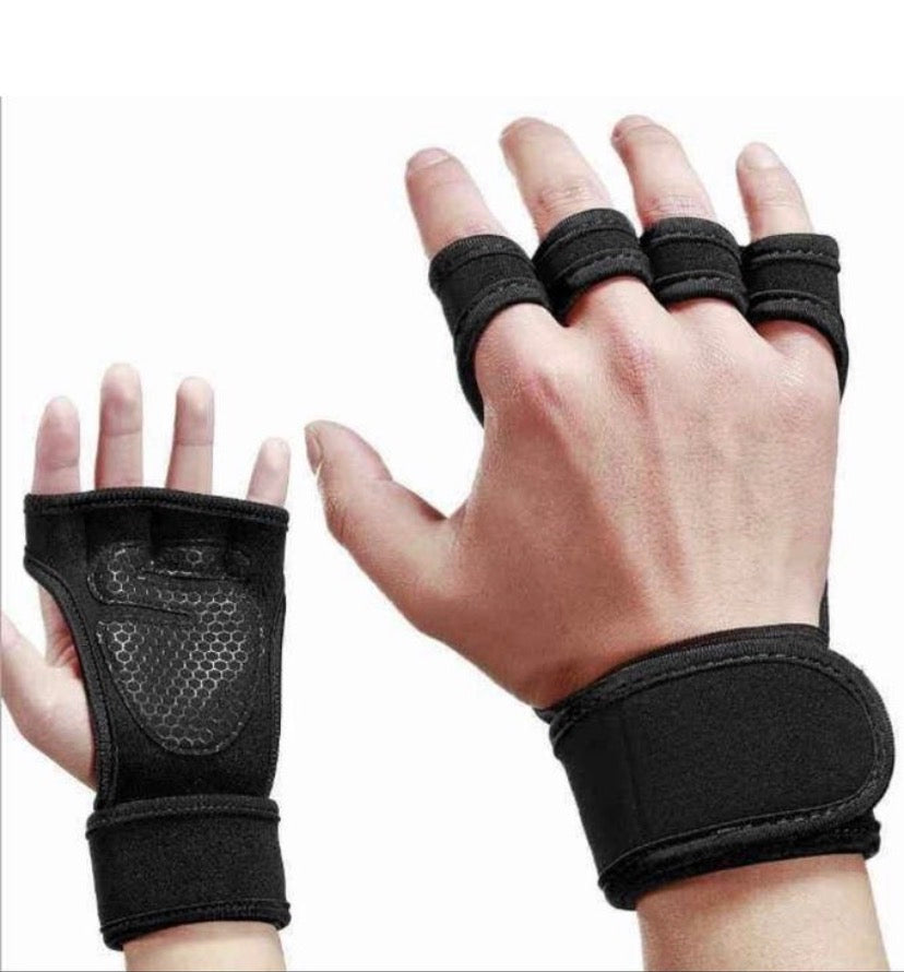 Gants de musculation haltérophilies motard cycliste et fitness avec poignet en Microfibre très résistant dos nu