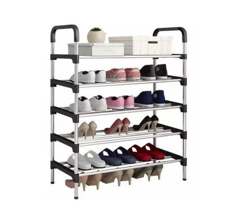 Étagère à Chaussures, 5 Niveaux, Rangement De Chaussures Chambre à Coucher,