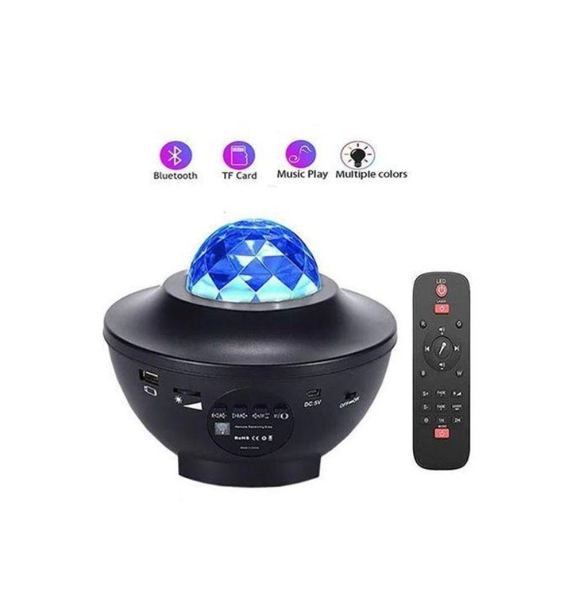 Projecteur Haut-Parleur Bluetooth Intégré Veilleuse -
Décoration De Chambre à Coucher
