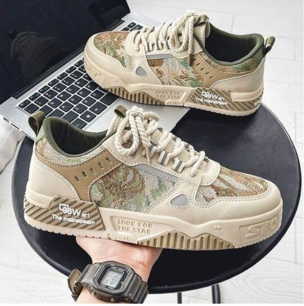 ALagzi Nouvelle Jeune Mode Tendance Chaussures De Planche - Couleur Beige