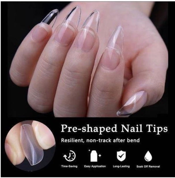 faux ongles 600 pièces/boîte de pointes de manucure,