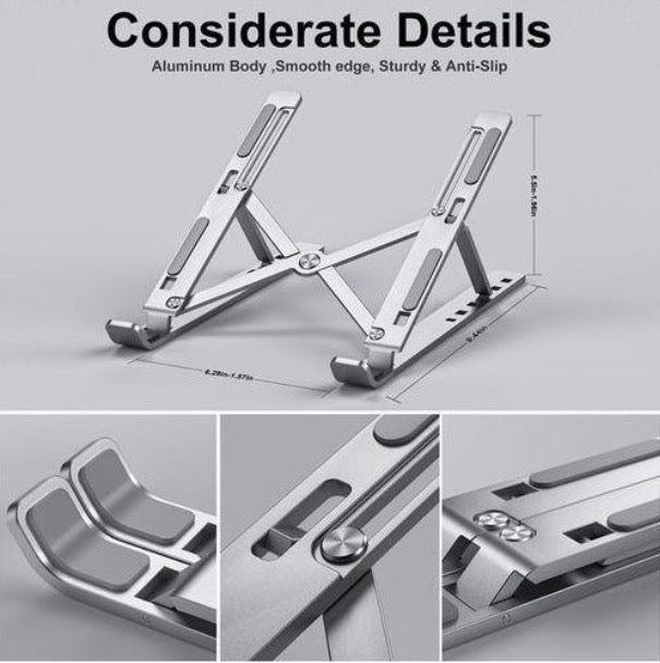 GUEETON Support en métal pliable et réglable pour ordinateur portable