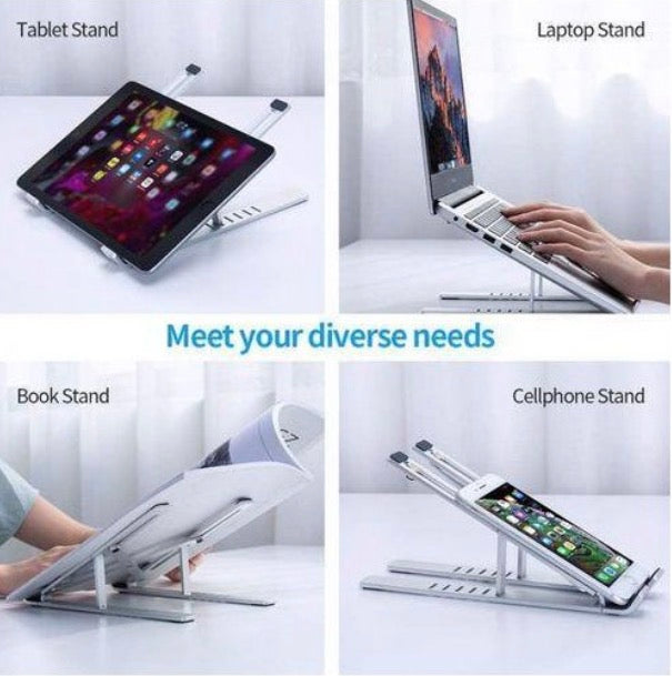 GUEETON Support en métal pliable et réglable pour ordinateur portable