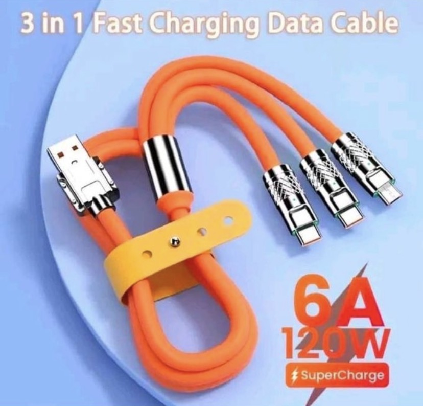 High Quality Chargeur ultra rapide universel pour tout iPhone Samsung Tecno etc., ultrapuisant 120w 3TS