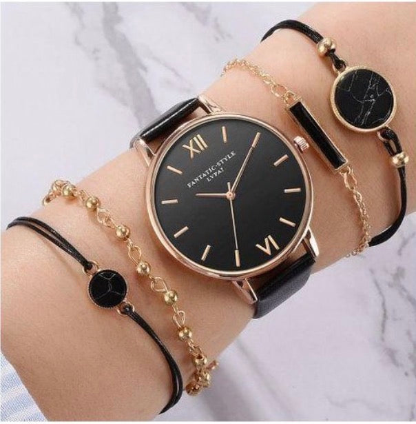 Ensemble de montre femme avec (4) bracelet