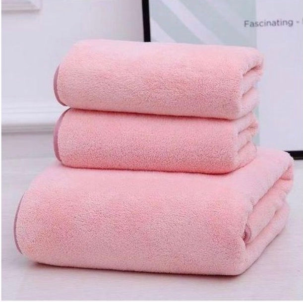 Serviettes De Bain Lots De Trois + 2 Serviette