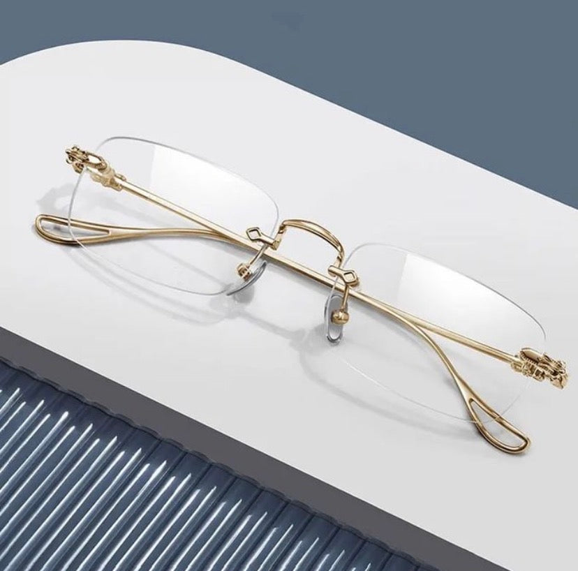 Lunette de Lecture Transparent Photogray Doré