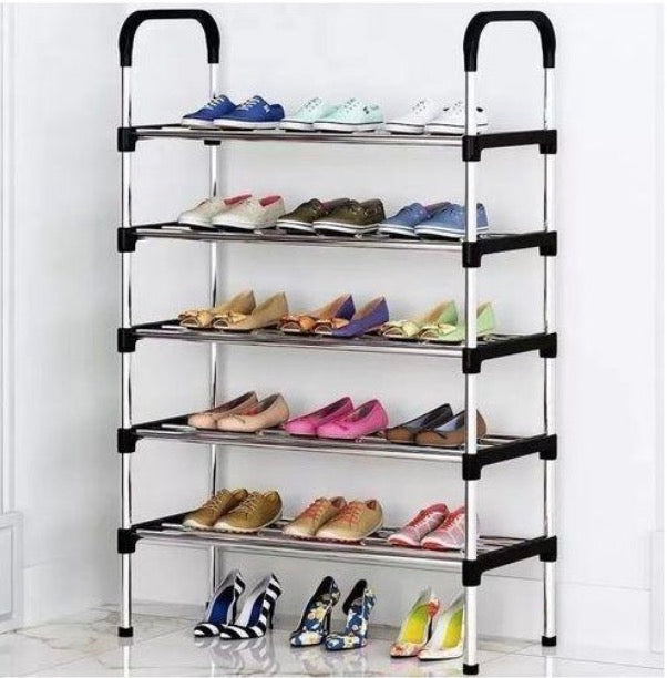 Étagère à Chaussures, 5 Niveaux, Rangement De Chaussures Chambre à Coucher,