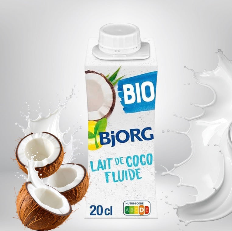 Lait de coco fluide bio BJORG la brique de 20 cl