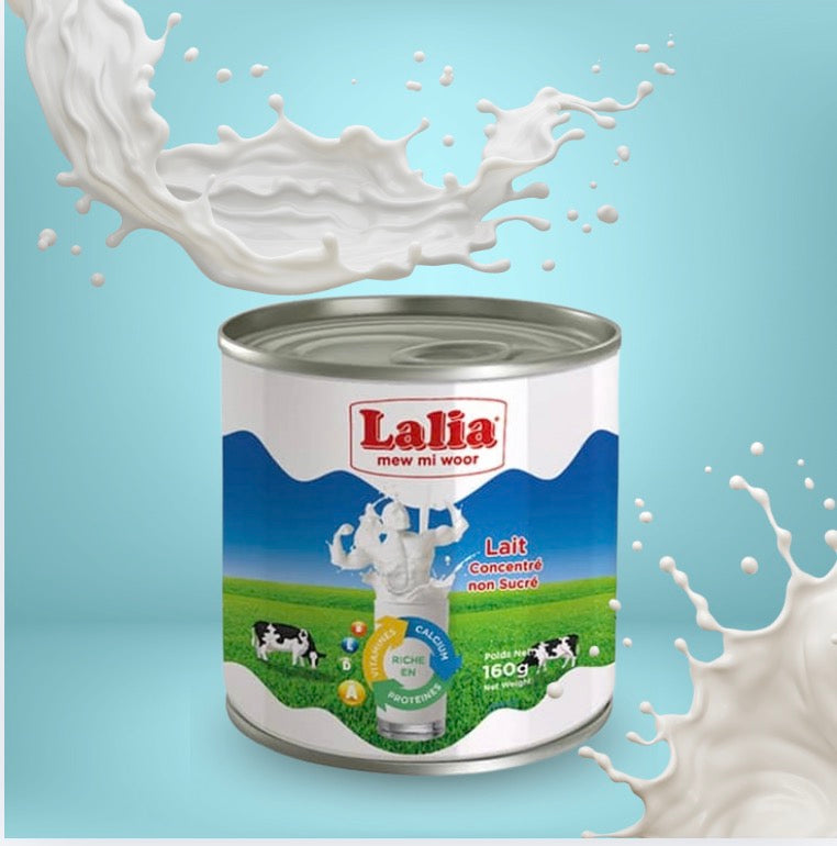 LAIT CONCENTRE NON SUCRE LALIA 160G