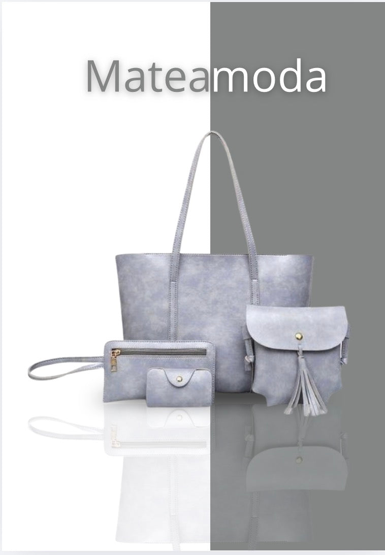 Mateamoda Mateamoda 4 PCS Sacs à Main Pour Femmes Portefeuille Sac à Bandoulière