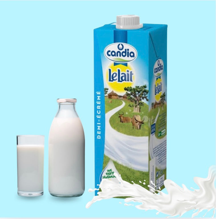 Candia lait 1/2 écrémé brique 1L