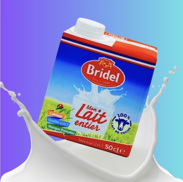 LAIT UHT ENTIER BRQ BRIDEL50CL