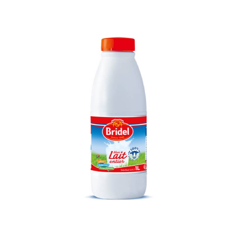 Bridel lait stérilisé UHT entier 3,5 M.G. 1L