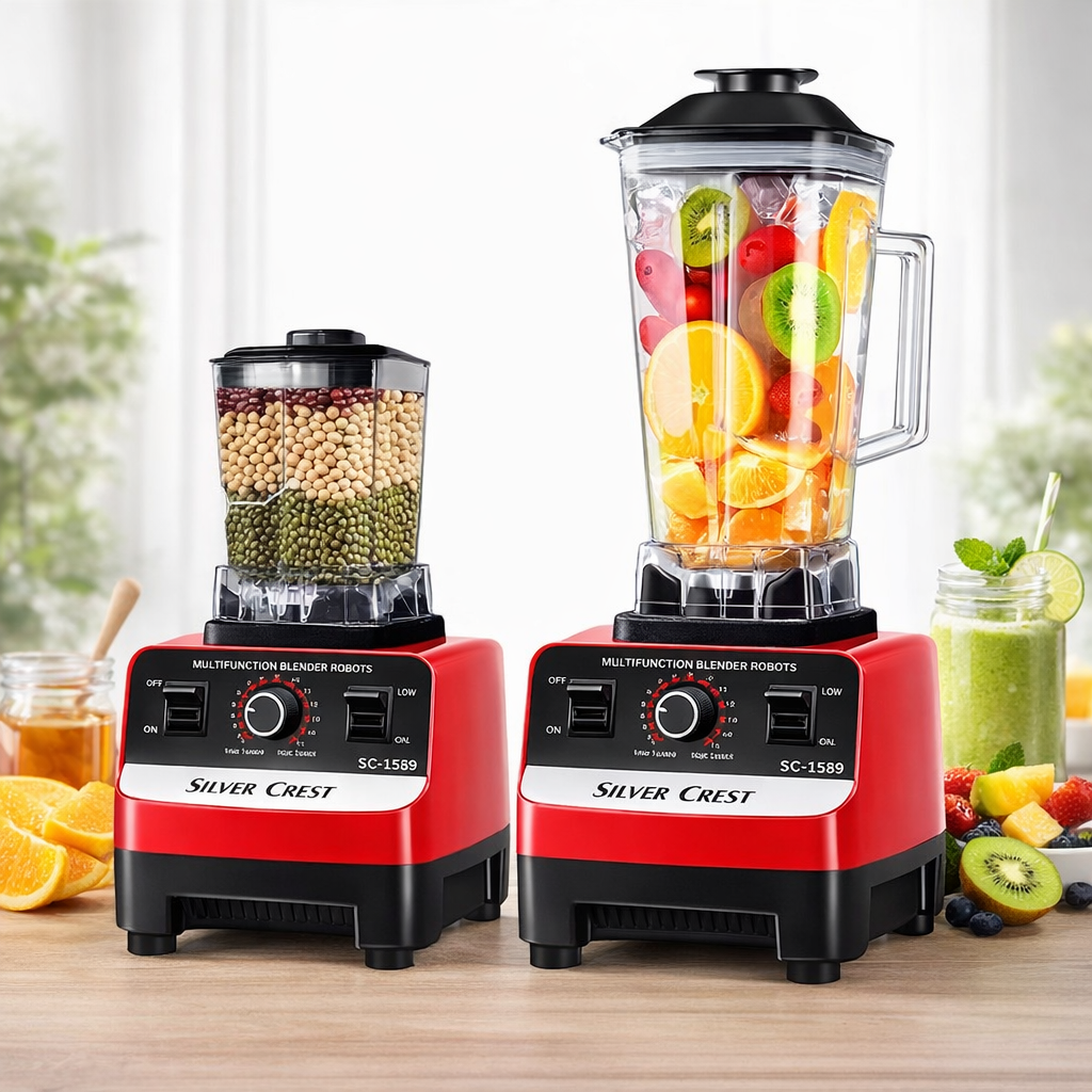 SILVER CREST Mixeur blender 2 En 1 Incassable - 4500W - Multifonction