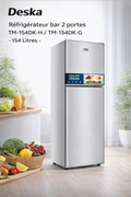 Deska Réfrigérateur bar 2 portes TM-154DK-H / TM-154DK-G - 154 Litres -